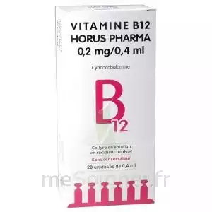 Vitamine B12 Horus Pharma 0,05 % Collyre Sol En Récipient Unidose 20unid/0,4ml à DAMMARIE-LES-LYS