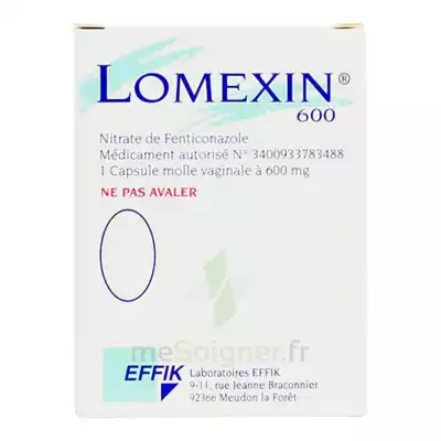 Lomexin 600 Mg Caps Molle Vaginale Plq/1 à DAMMARIE-LES-LYS
