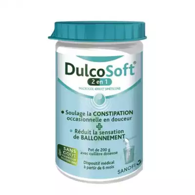 Dulcosoft 2 En 1 Constipation Et Ballonnement Poudre à Diluer Fl/200g à DAMMARIE-LES-LYS